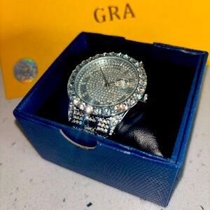 VVS Moissanite Sterling Silver Watch💎